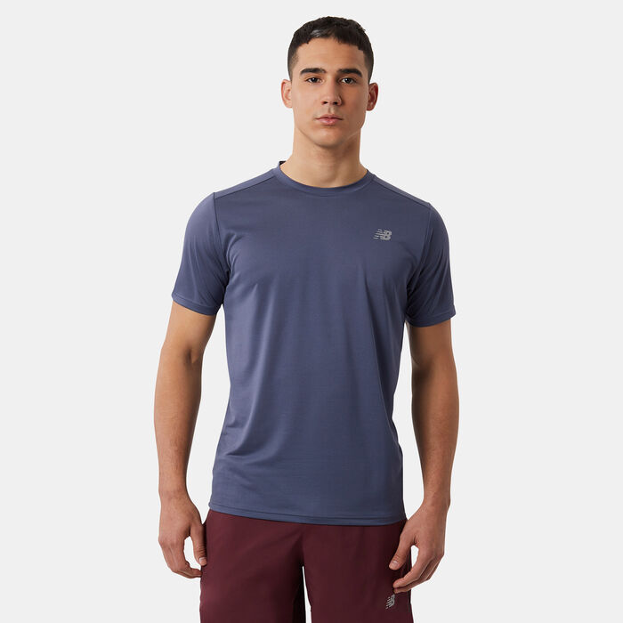 New Balance Men's Core Run T-Shirt Pink New Balance Men's Core Run T-Shirt Pink image number 0