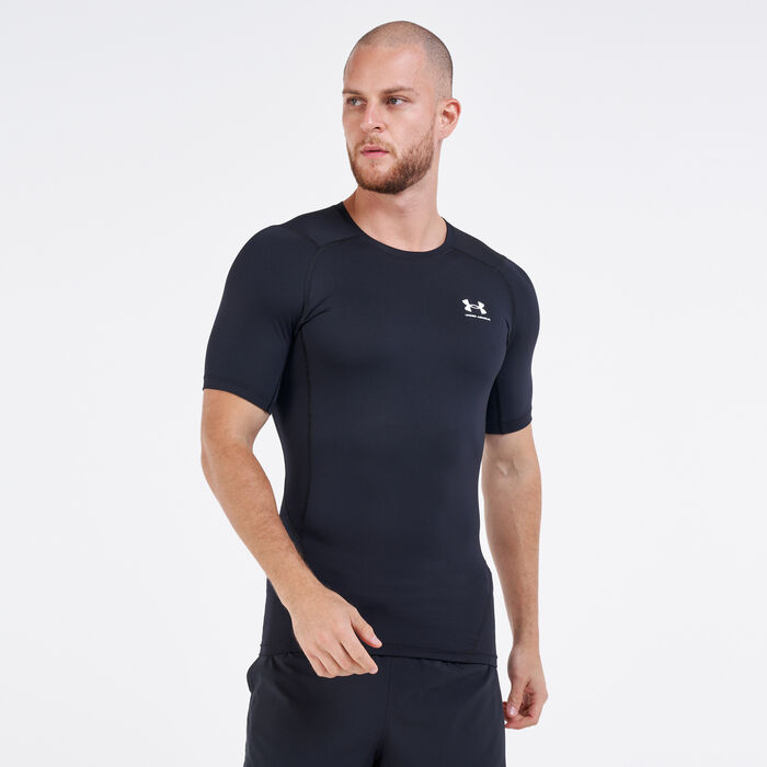 Under Armour Men's HeatGear® Armour T-Shirt Black image number 0