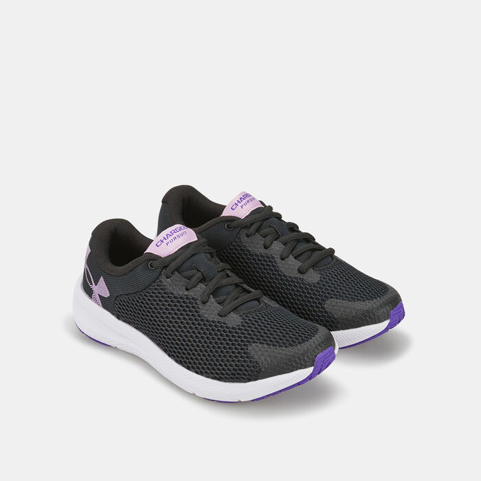 Under Armour Kids' UA Charged Pursuit 2 Shoe Black Under Armour Kids' UA Charged Pursuit 2 Shoe Black image number 1