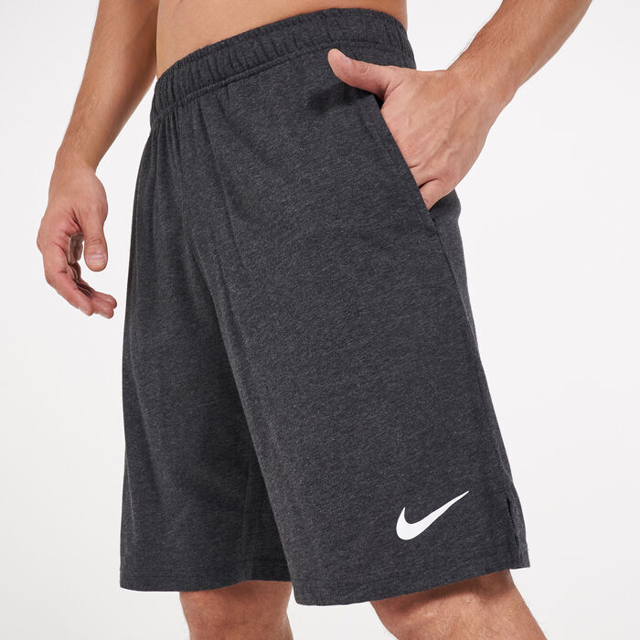 Nike Men's Dri-FIT Cotton 2.0 Training Shorts Grey Nike Men's Dri-FIT Cotton 2.0 Training Shorts Grey image number 3