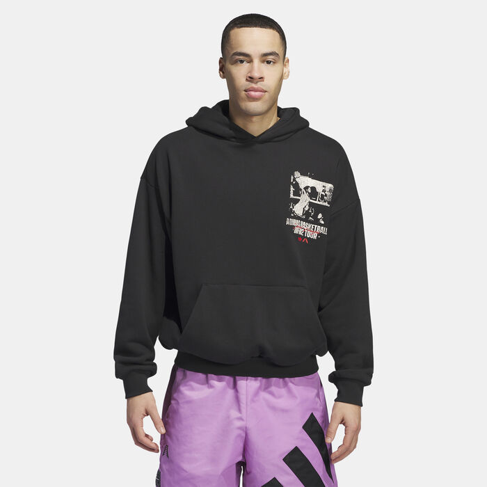 adidas Men's A.E. Graphic Hoodie Black adidas Men's A.E. Graphic Hoodie Black image number 0