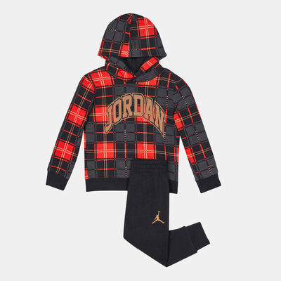 Jordan Kids' Essentials Plaid Set Black
