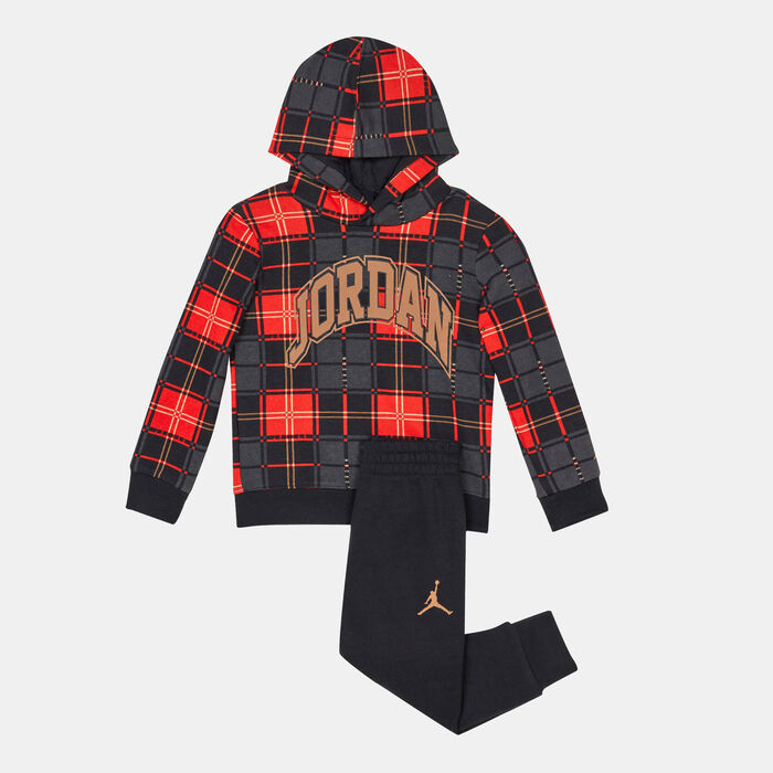 Jordan Kids' Essentials Plaid Set Black image number 0