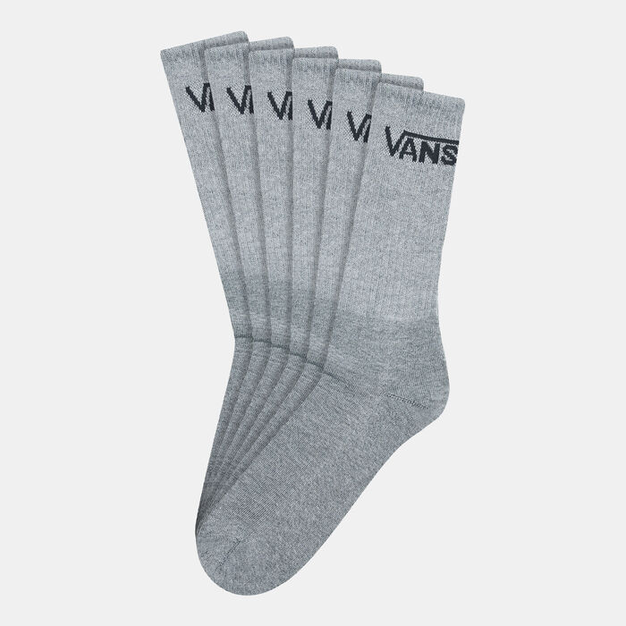 Vans Men's Classic Crew Socks (3 Pack) Grey Vans Men's Classic Crew Socks (3 Pack) Grey image number 0