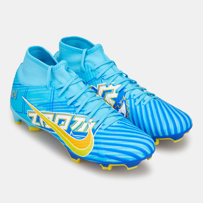 Nike Men's Kylian Mbappé x Zoom Mercurial Superfly 9 Academy Firm Ground Multi Ground Shoe Blue image number 1