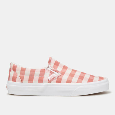 Vans Gingham Classic Slip-On Unisex Shoe Peach