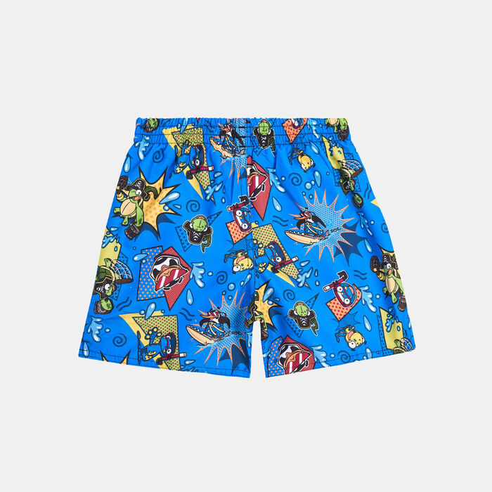 Speedo Kids' Digital Allover Swimming Shorts Blue Speedo Kids' Digital Allover Swimming Shorts Blue image number 1