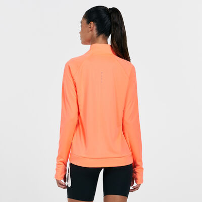Nike Women's Swoosh Run Midlayer Top Orange Nike Women's Swoosh Run Midlayer Top Orange