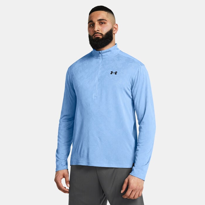 Under Armour Men's UA Tech Vent Training 1/2-Zip Top Blue Under Armour Men's UA Tech Vent Training 1/2-Zip Top Blue image number 0