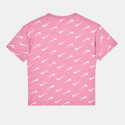 Nike Kids' Allover Print T-Shirt (Gender Neutral) Pink