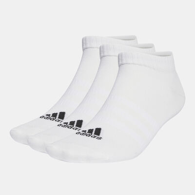 adidas Men's Thin and Light Low-Cut Socks (3 Pack) White
