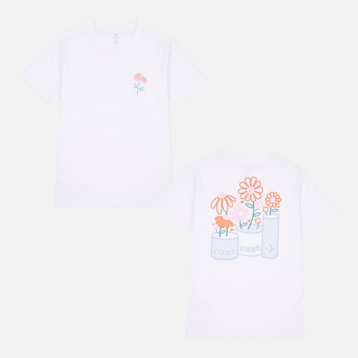 Converse Women's Spring Blooms T-Shirt White Converse Women's Spring Blooms T-Shirt White image number 0