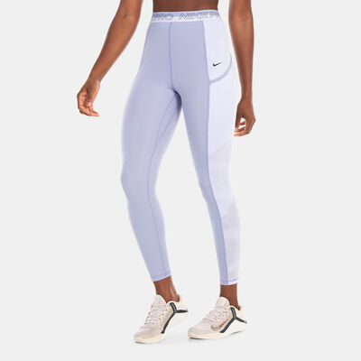 Nike Women's Pro High-Waisted 7/8 Training Leggings Purple