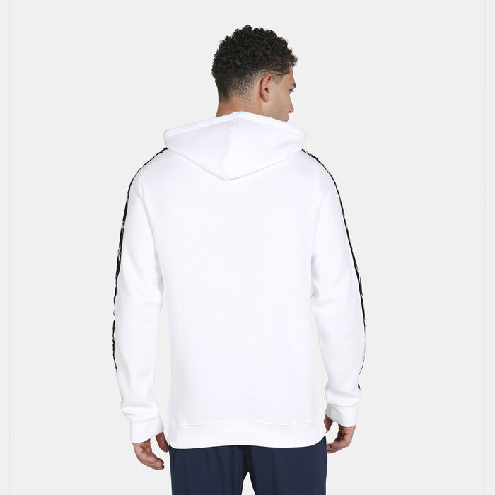 Reebok Men's Training Essentials Tape Hoodie White image number 1