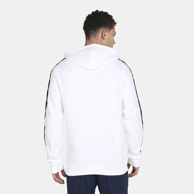 Reebok Men's Training Essentials Tape Hoodie White Reebok Men's Training Essentials Tape Hoodie White
