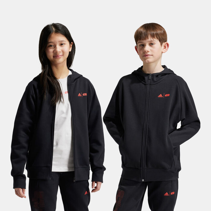 adidas Kids' Star Wars Z.N.E. Full-Zip Hoodie (Older Kids) Black adidas Kids' Star Wars Z.N.E. Full-Zip Hoodie (Older Kids) Black image number 0