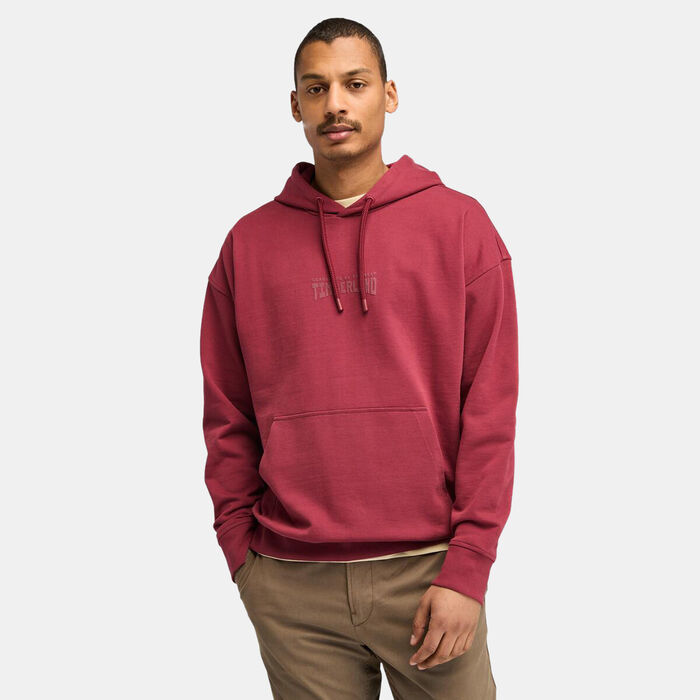 Timberland Men's Back Logo Hoodie Red Timberland Men's Back Logo Hoodie Red image number 0
