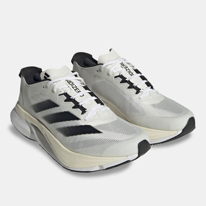 adidas Men's Adizero Boston 12 Running Shoes Grey adidas Men's Adizero Boston 12 Running Shoes Grey image number 1