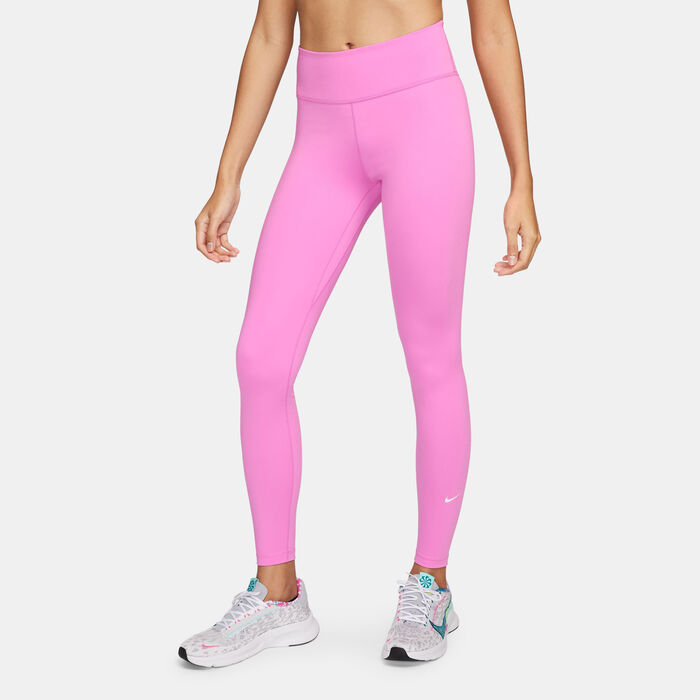Nike Women's One Dri-FIT Training Leggings Pink Nike Women's One Dri-FIT Training Leggings Pink image number 0