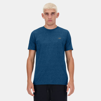 New Balance Men's Sport Essentials Heathertech Running T-Shirt Green