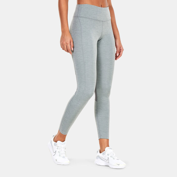 Nike Women's Epic Fast Mid-Rise Running Leggings Grey image number 0