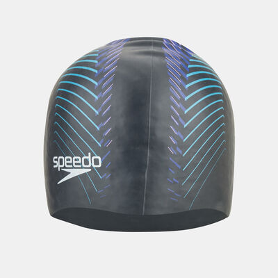 Speedo Reversible Moulded Silicone Cap Black Speedo Reversible Moulded Silicone Cap Black