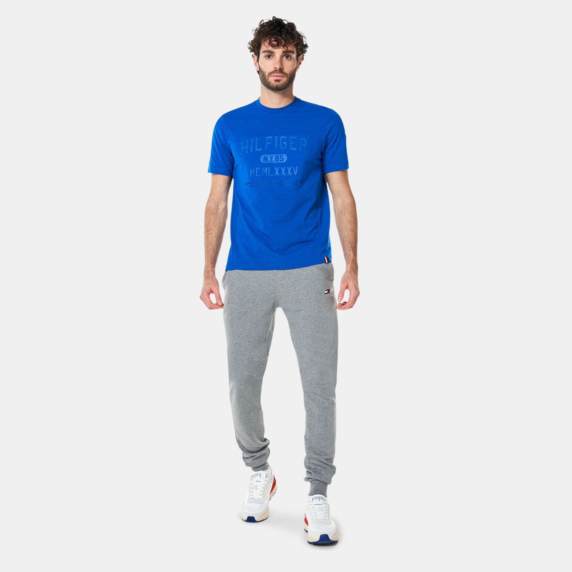Men s Sport Essential Cuffed Sweatpants Grey Tommy Hilfiger in Qatar SSS