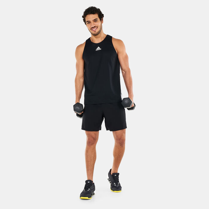 adidas Men's HIIT Mesh Training Shorts Black image number 2