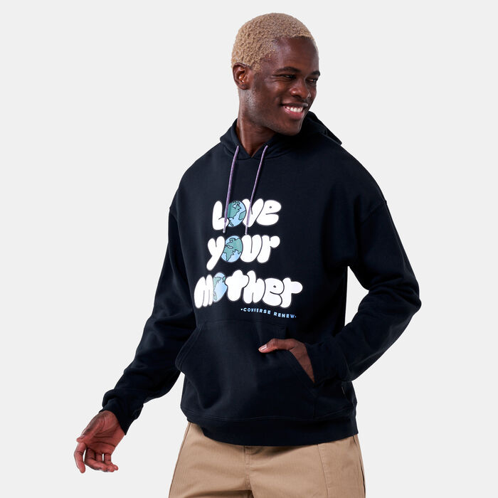 Converse Men's Love Your Mother Pullover Hoodie Black Converse Men's Love Your Mother Pullover Hoodie Black image number 0