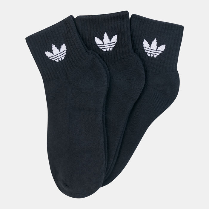 adidas Originals Mid-Cut Crew Socks (3 Pack) Black adidas Originals Mid-Cut Crew Socks (3 Pack) Black image number 0