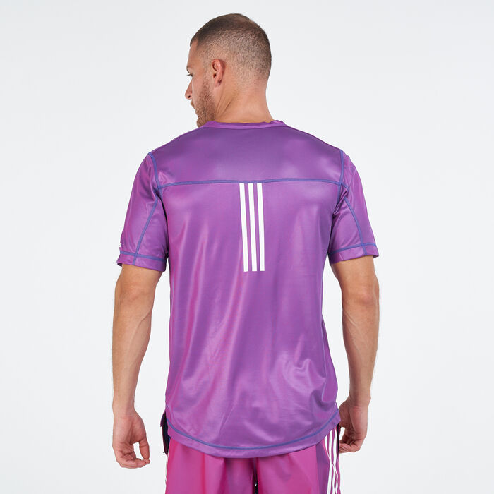 adidas Men's For The Oceans Primeblue T-Shirt Purple adidas Men's For The Oceans Primeblue T-Shirt Purple image number 1