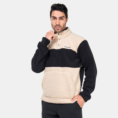 Columbia Men's Rugged Ridge™ Sherpa Half Snap Pullover Jacket Beige Columbia Men's Rugged Ridge™ Sherpa Half Snap Pullover Jacket Beige