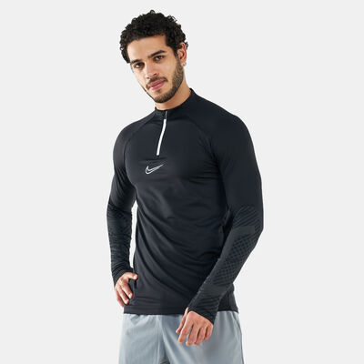 Nike Men's Dri-FIT Strike Drill Soccer Top Grey