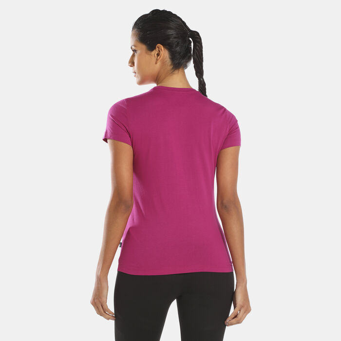 PUMA Women's Essentials Logo T-Shirt Pink PUMA Women's Essentials Logo T-Shirt Pink image number 1