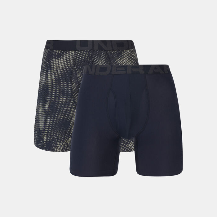 Under Armour Men's Tech™ 6-Inch Boxerjock® Boxers (2 Pack) Green image number 0