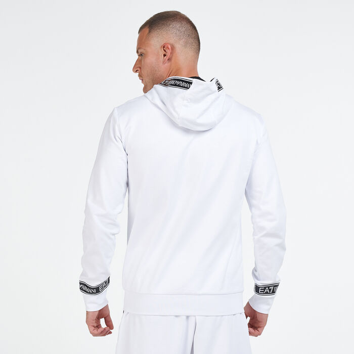 EA7 Emporio Armani Men's Hoodie White EA7 Emporio Armani Men's Hoodie White image number 1