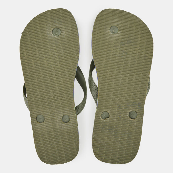 Havaianas Brasil Logo Flip Flops Green image number 1