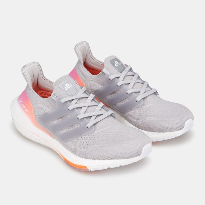 adidas Women's Ultraboost 21 Shoe Grey adidas Women's Ultraboost 21 Shoe Grey image number 2