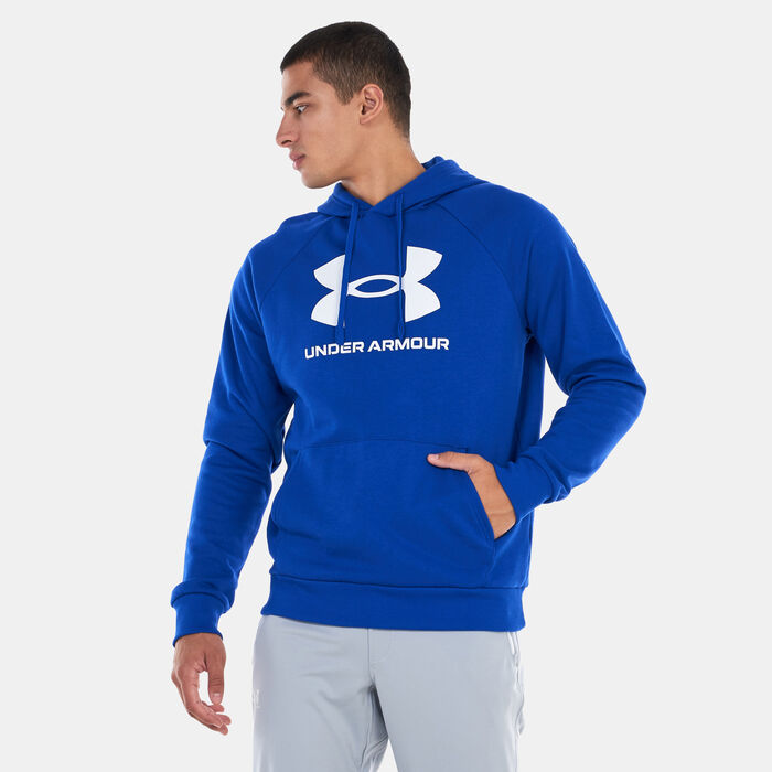 Under Armour Men's UA Rival Fleece Logo Hoodie Blue Under Armour Men's UA Rival Fleece Logo Hoodie Blue image number 0