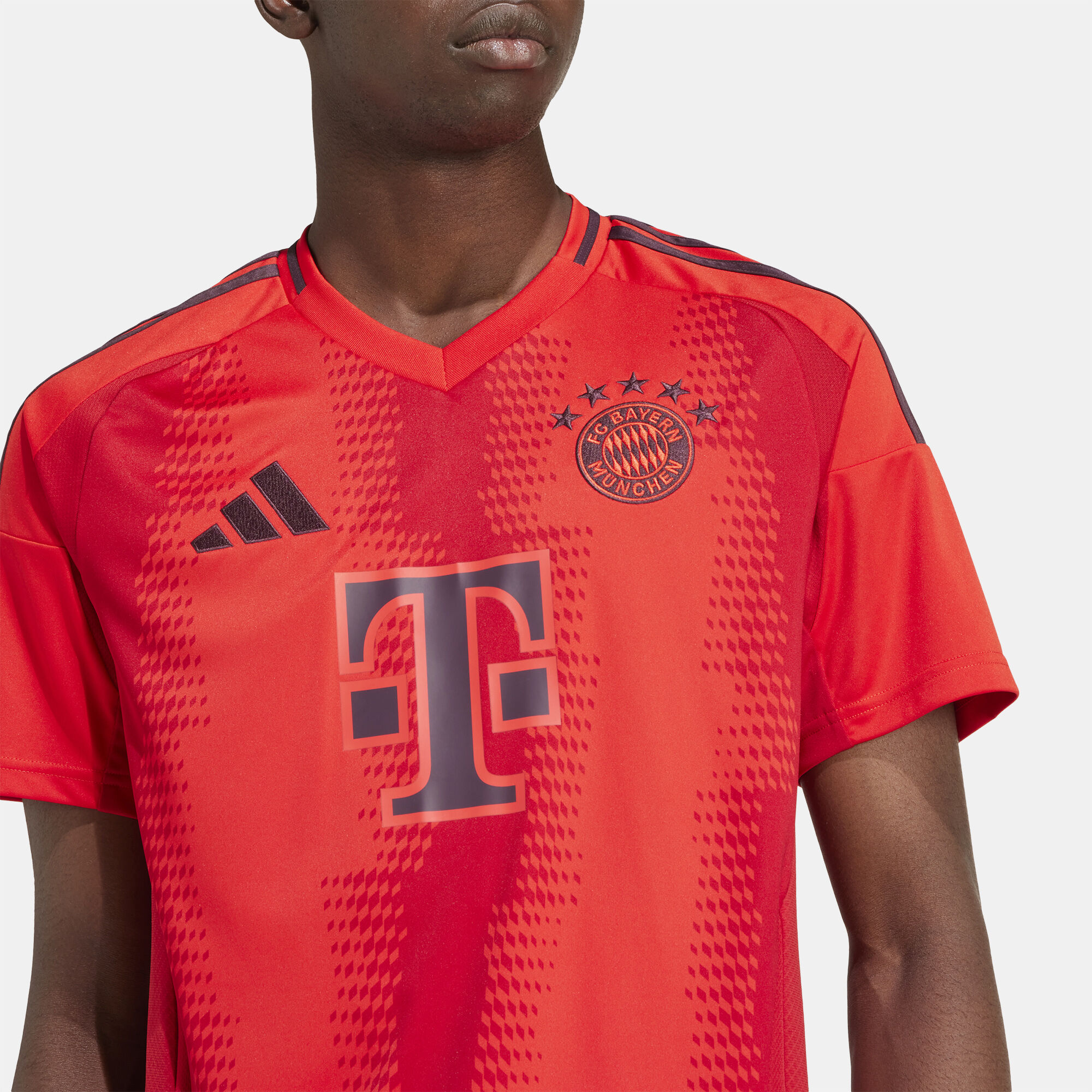 Men s Bayern Munich Replica Home Football Jersey 2024 25 Red adidas in Qatar SSS