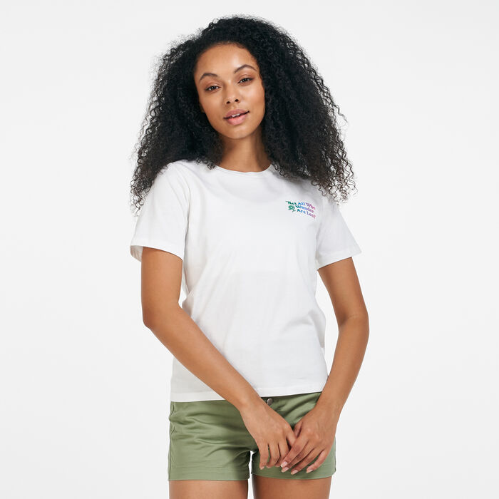 Converse Women's Exploration Team T-Shirt White Converse Women's Exploration Team T-Shirt White image number 1