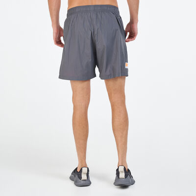 adidas Men's Sportswear Grid Pattern Woven Shorts Grey