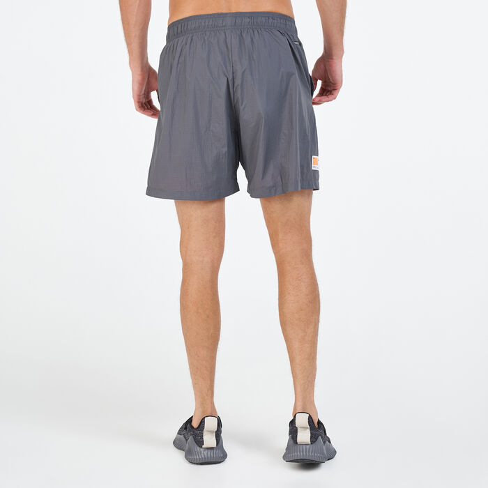 adidas Men's Sportswear Grid Pattern Woven Shorts Grey image number 1