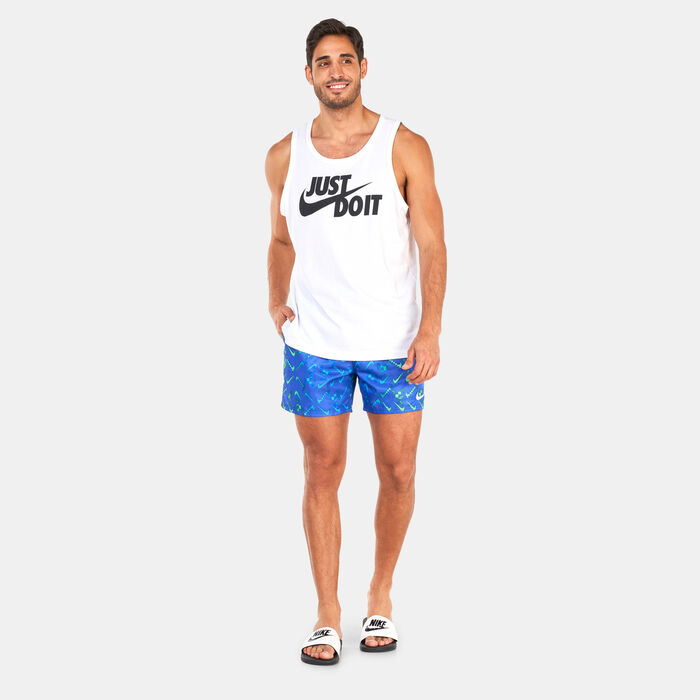 Nike Swim Men's 5 Volley Shorts Blue image number 2