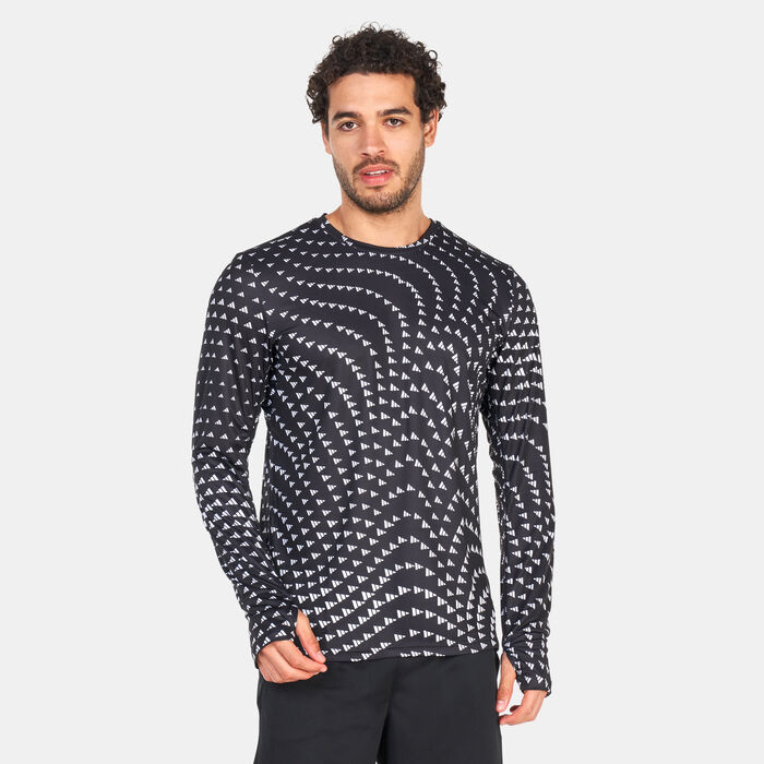 adidas Men's Brand Love Graphic Long Sleeve T-Shirt Black adidas Men's Brand Love Graphic Long Sleeve T-Shirt Black image number 0