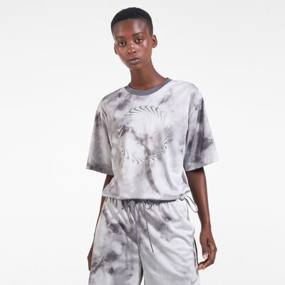 Nike Women's Sportswear Icon Clash Mesh T-Shirt Grey Nike Women's Sportswear Icon Clash Mesh T-Shirt Grey