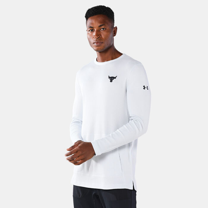 Under Armour Men's Project Rock Authentic T-Shirt Grey Under Armour Men's Project Rock Authentic T-Shirt Grey image number 0