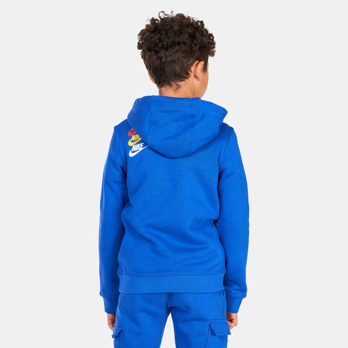 Nike Kids' Sportswear Standard Issue Fleece Hoodie (Older Kids) Blue Nike Kids' Sportswear Standard Issue Fleece Hoodie (Older Kids) Blue image number 1