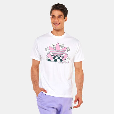 adidas Originals Men's Cartoon Trefoil T-Shirt White adidas Originals Men's Cartoon Trefoil T-Shirt White