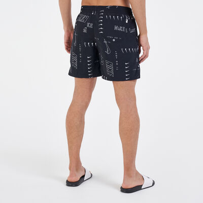 Nike Swim Men's Multi Logo Volley 5-inch Swimming Shorts yellow Nike Swim Men's Multi Logo Volley 5-inch Swimming Shorts yellow